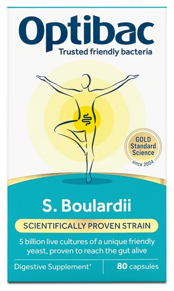 Saccharomyces Boulardii (Probiotika při nadměrném vyprazdňování) 80 kapslí
