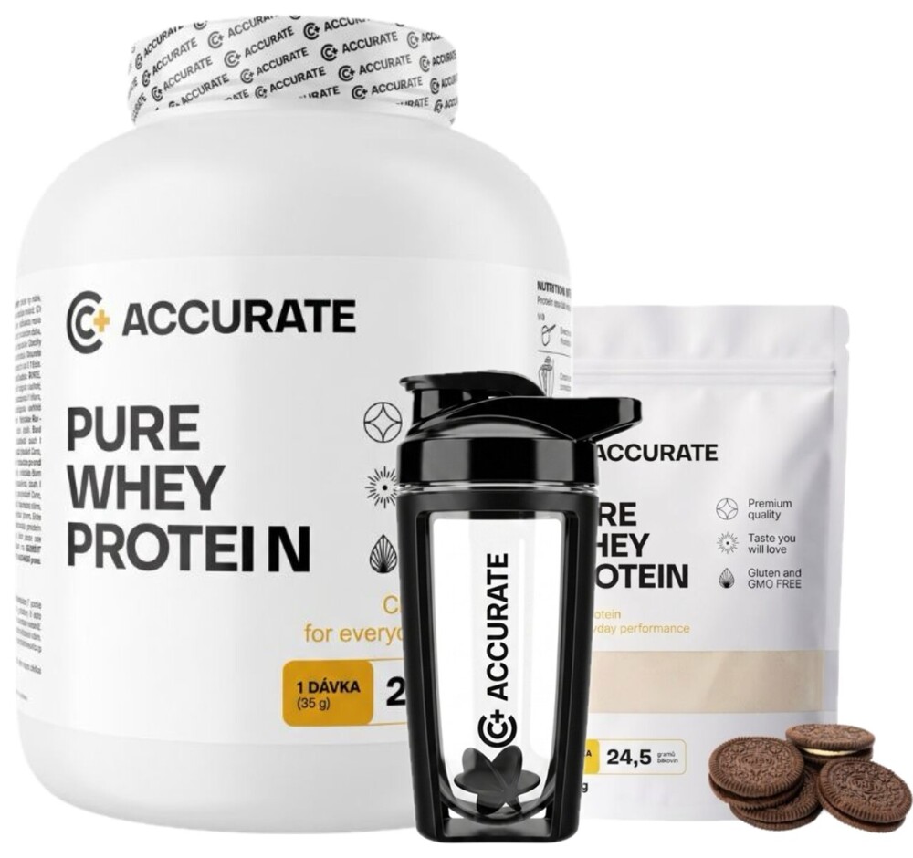 AKCE Pure Whey 2000 g + ZDARMA Pure Whey 500 g + Šejkr 500 ml