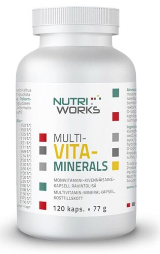 Multivitaminerals 120 kapslí (Směs vitamínů a minerálů)