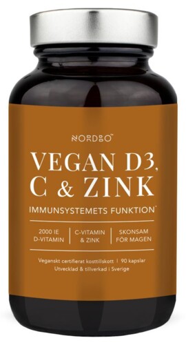 Vegan D3, C and Zinek 90 kapslí