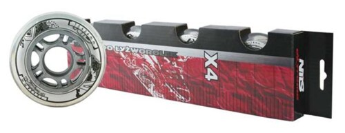 KOLIESKA PU 70x24 ČÍRE (4KS)