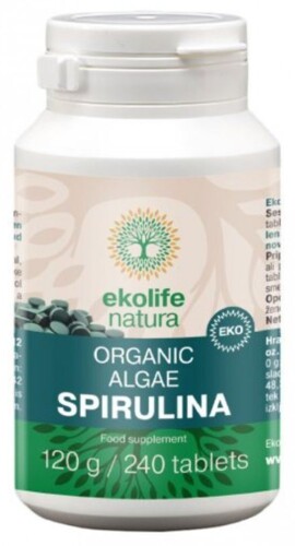 Algae Spirulina Organic 240 tablet (Bio řasa spirullina)