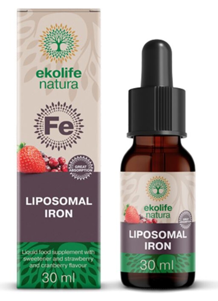 Liposomal Iron 30ml jahoda brusinka