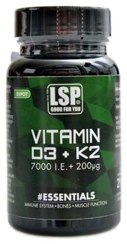 Vitamin D3 7000 IU / K2 200mcg 60 vege kapslí