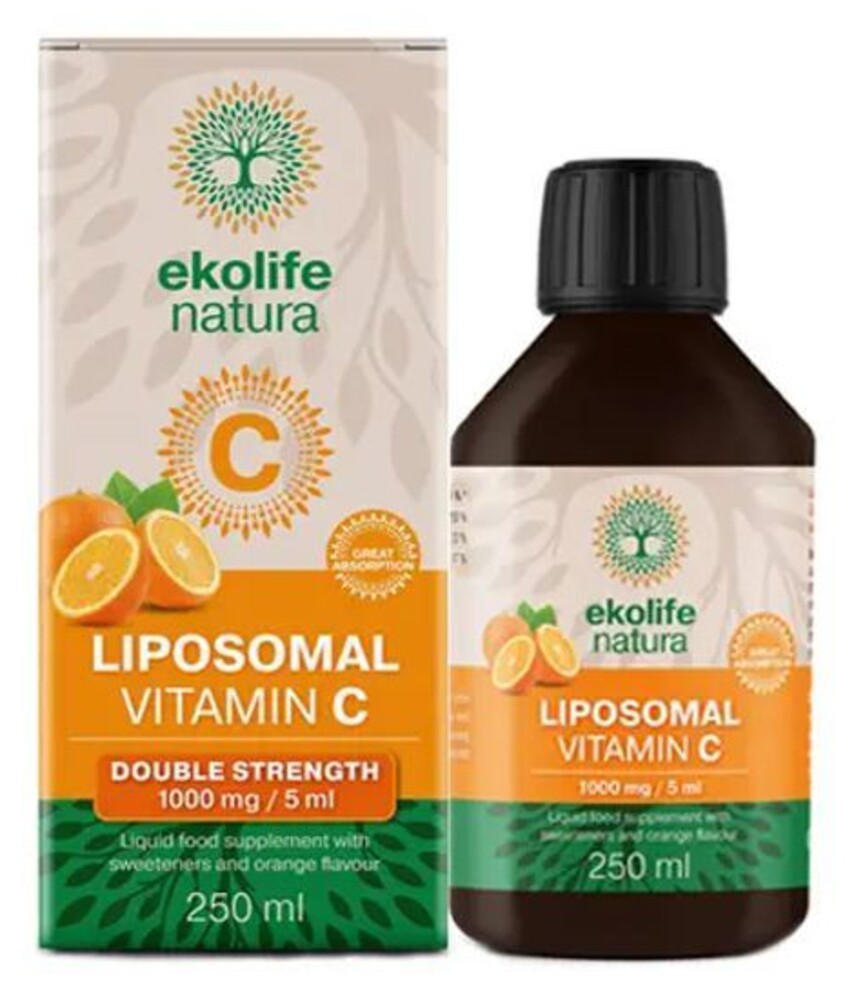 Liposomal Vitamin C 1000 mg 250 ml pomeranč (Lipozomální vitamín C)