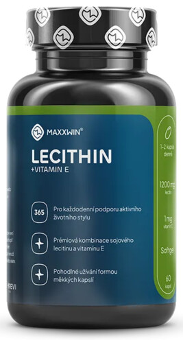 LECITHIN + VITAMIN E 60 kapslí