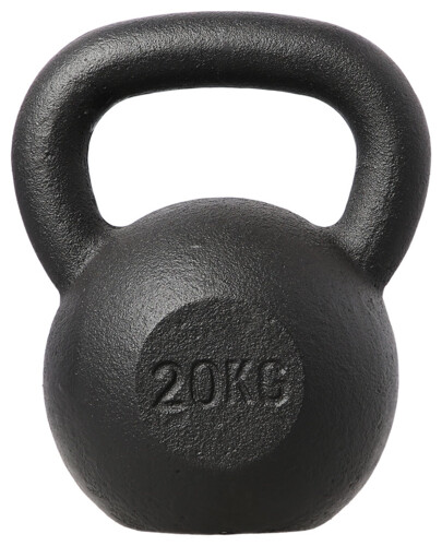 Liatinový kettlebell KZG20 20 kg, čierny