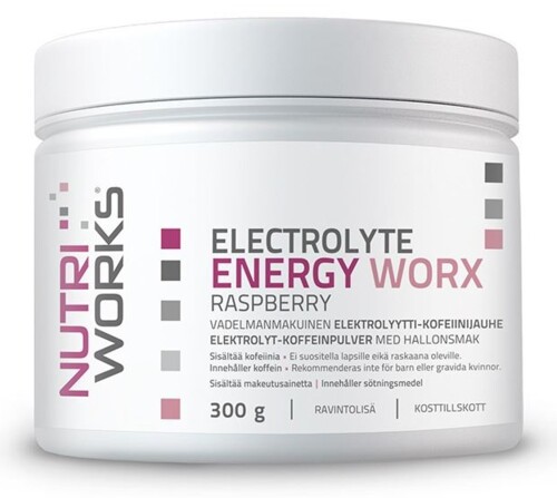 Electrolyte ENERGY Worx 300g malina