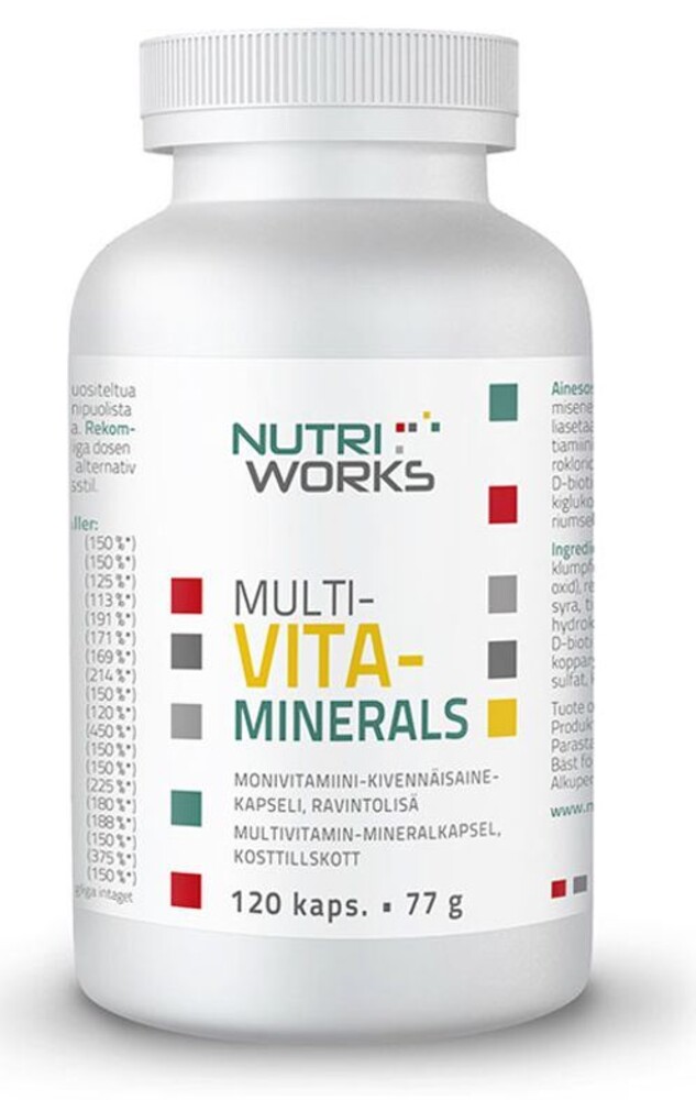 Multivitaminerals 120 kapslí (Směs vitamínů a minerálů)