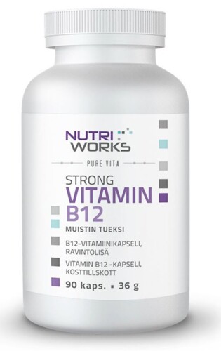 Strong Vitamin B12 90 kapslí (Silný vitamín B12)