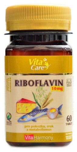 Riboflavin vitamín B2 10 mg 60 tablet