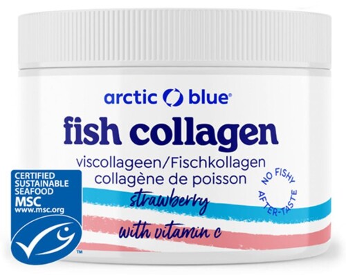 Fish Collagen + Vitamin C 150g jahoda (Seagarden Norway)