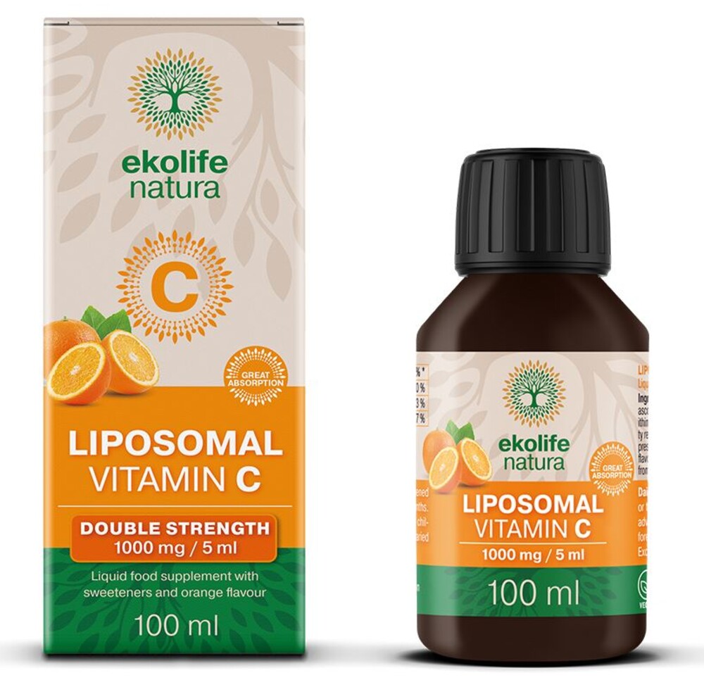 Liposomal Vitamin C 1000mg 100ml pomeranč (Lipozomální vitamín C)