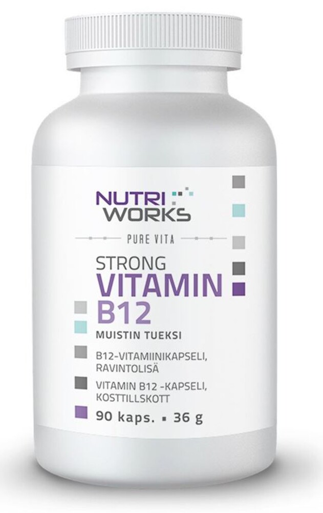 Strong Vitamin B12 90 kapslí (Silný vitamín B12)