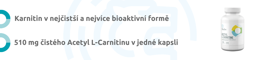 Karnitin v nejčistší a nejvíce bioaktivní formě, 510mg čistého Acetyl L-Carnitinu v jedné kapsli.