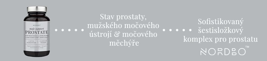 Nordbo Male Support Prostate - Stav prostaty, mužského močového ústrojí & močového měchýře - Sofistikovaný šestisložkový komplex pro prostatu
