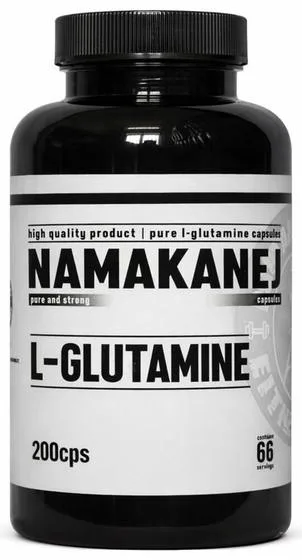 Namakanej 100% Glutamin 200 kapslí, 690 mg L-glutaminu v kapsli